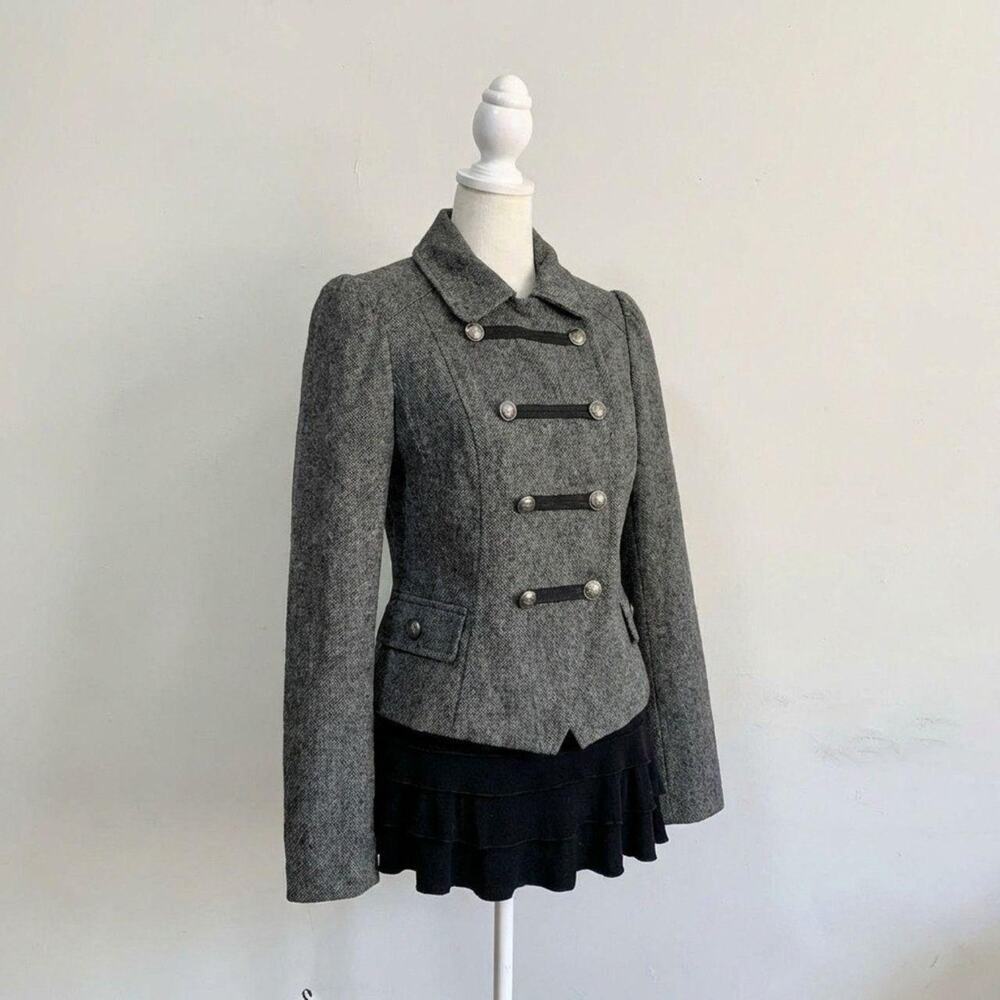 Indie Sleaze Military Napoleon Jacket 90s Vamp Goth